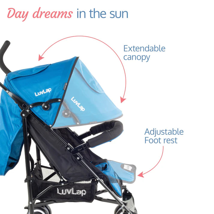 Navigate city streets with ease using the Luvlap City Buggy Baby Stroller, offering a convenient and comfortable ride for your child and a hassle-free experience for parents. Available at uSmile.toys." www.usmile.toys